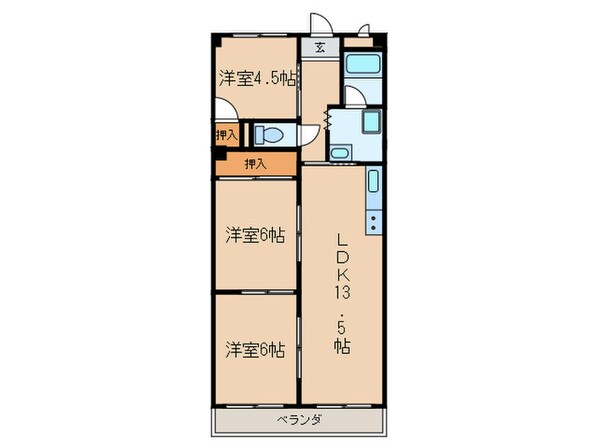 横吹小菅ビルの物件間取画像